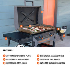 28" Griddle with Hood Bundle